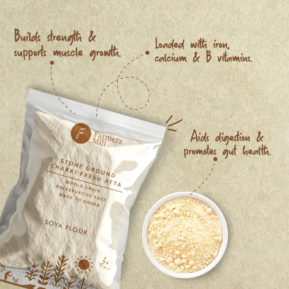 Freshly Milled Soya Atta - Image 3