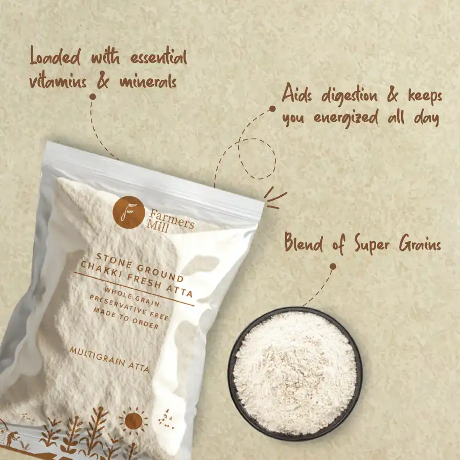 Freshly Milled Multigrain with Wheat Atta - Image 3