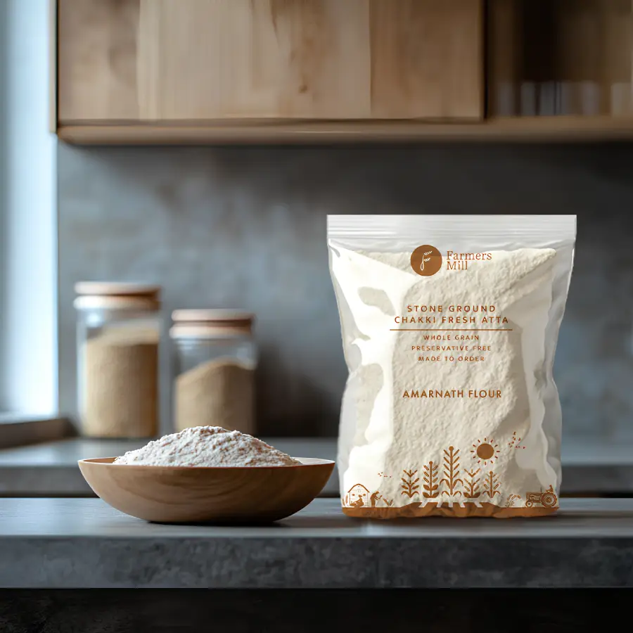 Freshly Milled Amaranth (Rajgira) Atta