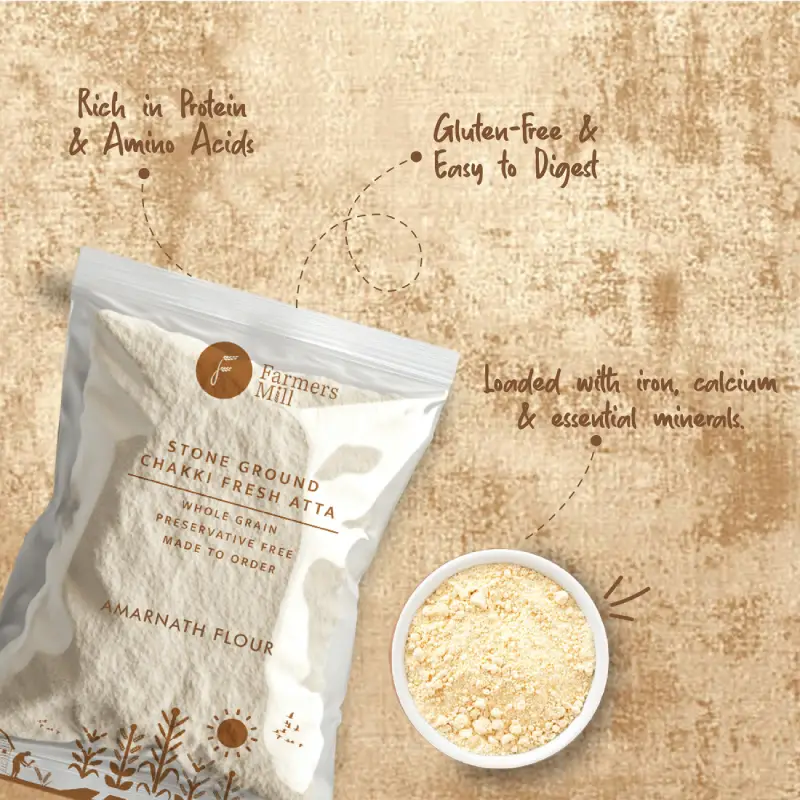 Freshly Milled Amaranth (Rajgira) Atta - Image 3